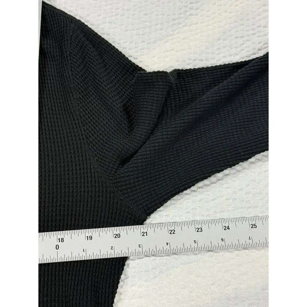 Polo Ralph Lauren Sweater Mens Medium Black Shawl Collar Waffle Knit Cardigan